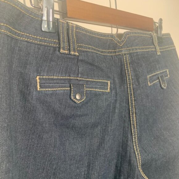 NWOT Loft Women Curvy Boot Cut Dark Wash Jeans - Size 12 - Picture 7 of 8